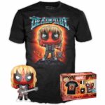 Funko – Pop & Tee – Deadpool- Heavy Metal- Talla M