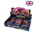 Paquetes de refuerzo (24 unidades) Lorcana Rise of the Floodborn – Disney – Inglés –  Ravensburger