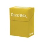 Caja de mazo Deck Box Solid Amarillo Ultra Pro.