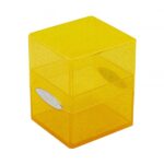 Caja De Mazo – Satin Cube – Deck Box – Glitter Amarillo – Ultra Pro