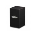 Caja de mazo Satin Tower Deck Box Negro Ultra Pro.