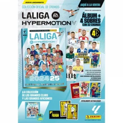 Cartón Starter Pack (Álbum + 4 sobres) LALIGA HYPERMOTION de Panini Cromos