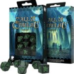 Dados Call Of Cthulhu 7º Edición Negro Y Verde (7 Unidades) – Q Workshop