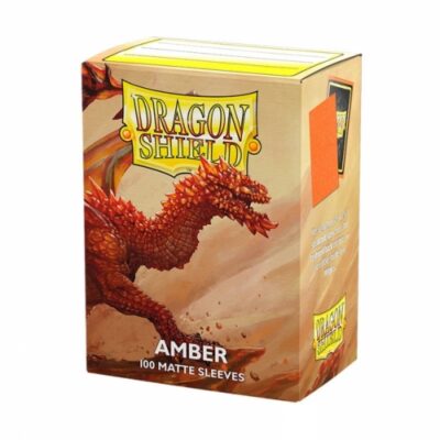 Fundas Standard Matter Naranja Amber (100 unidades)  – Dragon Shield