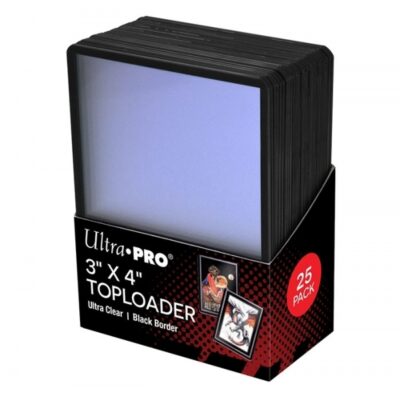 Toploader Black Border (25 Unidades) Ultra Pro