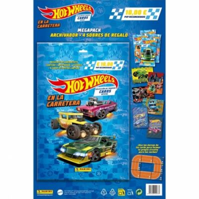 Cartón (Archivador + 4 Sobres) Hot Wheels De Panini Cromos
