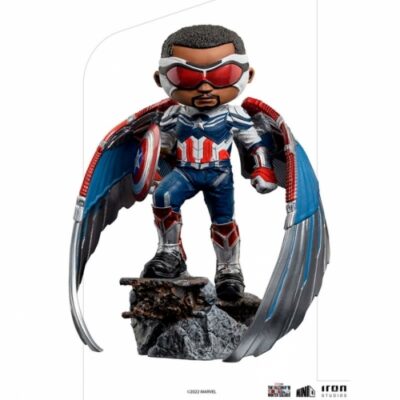 Figura Captain America Sam Wilson - The Falcon And The Winter Soldier - Minico (17 Cm) - Iron Studios