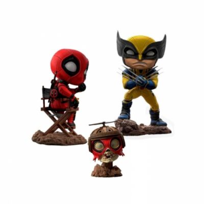 Figura Deadpool, Wolverine And Headpool - Deadpool & Wolverine - Minico (13 Cm - 14 Cm) - Iron Studios