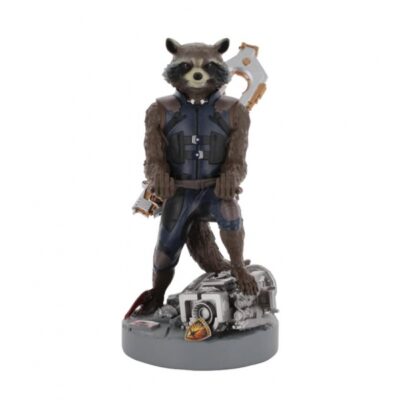 Figura Stand Guardians Of The Galaxy Rocket Cable Guy Controller Holder And Phone Stand Marvel - Exg