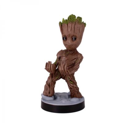 Figura Stand Guardians Of The Galaxy Toddler Groot Cable Guys Controller Holder And Phone Stand Marvel - Exg