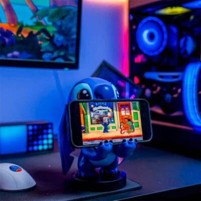 Figura Stand Lilo & Stitch Stitch Cable Guys Original Controller And Phone Holder Disney - Exg