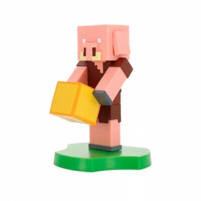 Figura Stand Minecraft Piglin Cable Guys Holdems, Mini Phone Stand And Device Holder Minecraft - Exquisite Gaming