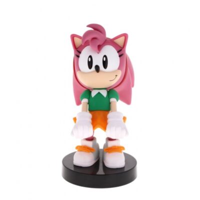 Figura Stand Sega Amy Rose Cable Guys Controller Holder And Phone Stand Sonic - Exg