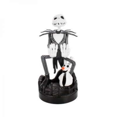 Figura Stand Tnbc Jack Skellington Cable Guys Controller Holder And Phone Stand Disney - Exg