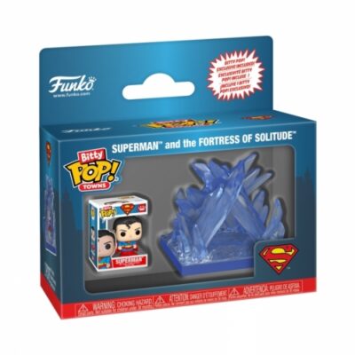 Funko Bitty Pop! Town Superman And Fortress Of Solitude - Dc Comics