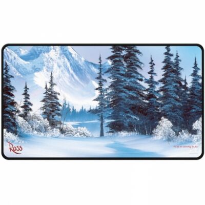 Tapete Black Stitched Playmat Winter Paradise Bob Ross - Ultra Pro